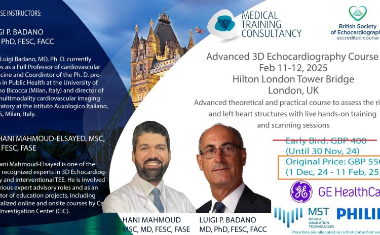 Advanced 2-Day 2D/3D TEE Echo Course with Accreditation & Hands-on Training